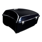 TCMT 13.7" King Motorcycle Trunk Box Black Latches Fits For Harley 2014-2025 Touring CVO Road King Road Glide Street Glide Electra Glide Pack