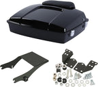 TCMT 5.5" Razor Motorcycle Trunk Backrest Pad Mount Rack Front Docking Hardware Fit for Harley Touring 1997-2008 Touring Road King Electra Glide Road Glide Pack
