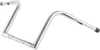 TCMT 12" Rise Ape Hanger Bar, 1-1/4" Fat Handlebar, Fits Harley FLST FXST Sportster XL, Chrome Steel, 34.5" Wide