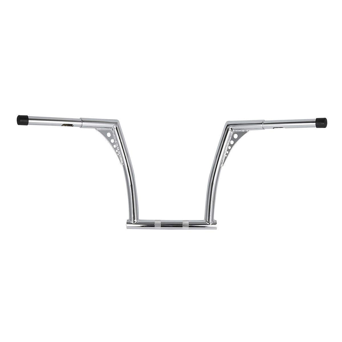 TCMT 14" Rise Ape Hanger Handlebar Fits For Harley Dyna Fat Bob 2008-2017 Low Rider 2016-2019 Switchback 2012-2016 Wide Glide 2010-2017 Street Bob 2007-2017