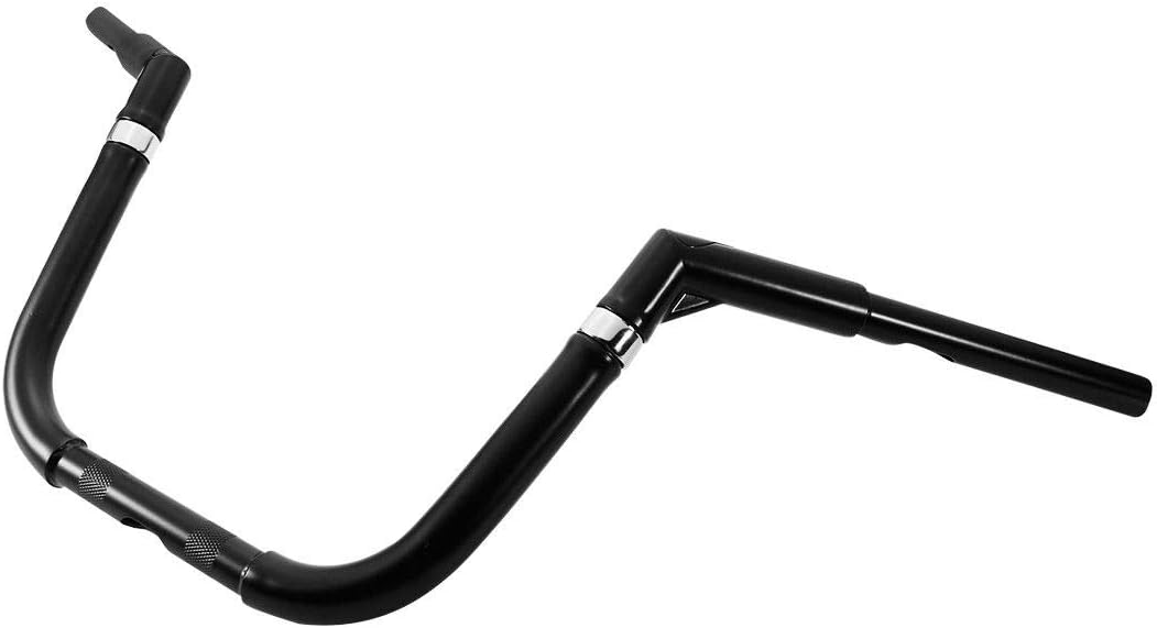 TCMT 12" Rise 1-1/4" Mini-Ape Handlebar Fits For Harley Dyna Street Bob 2006-2017 Switchback 2012-2016 Fat Bob 2008-2017 Wide Glide 1999-2017 Softail Slim Heritage Fat Boy Deluxe Deuce 2000-2017