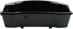 TCMT 10.7" Black Latches Chopped Motorcycle Trunk Box Backrest Pad Mount Rack Fit For Harley Touring 1997-2008 Road King Road Street Electra Glide Pack