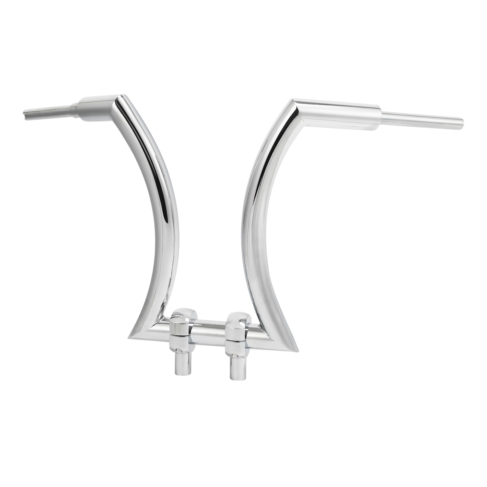 TCMT 14" Rise Ape Hanger Handlebar 2" Risers Handlebars Mount Clamp Fit For Harley Sportster XL883 XL1200 Softail Heritage Springer