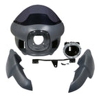TCMT 7" Front Upper Fairing Mount Kit + Windshield Fits For Harley Dyna Low Rider 2006-2009,2016-2017 Street Bob Wide Glide 2006-2017 Super Glide Custom 2006-2014 Super Glide FXD/I 2006-2010