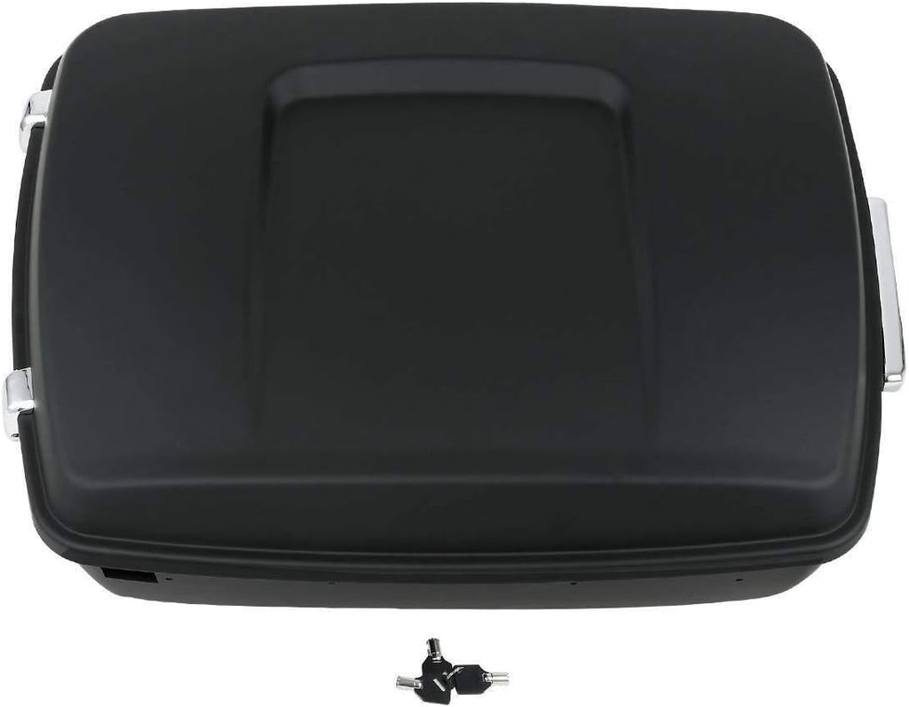 TCMT 13.7" King Motorcycle Trunk Box W/Latches Key Fit For Harley 2014-2025 Touring CVO Road King Road Glide Street Glide Electra Glide Pack