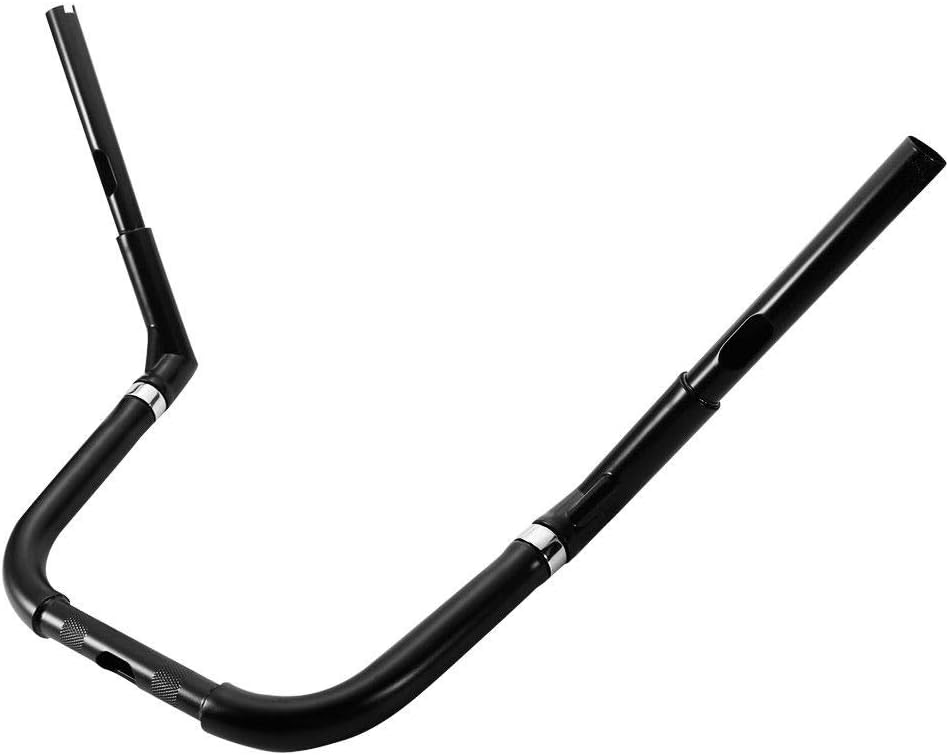 TCMT 12" Rise 1-1/4" Mini-Ape Handlebar Fits For Harley Dyna Street Bob 2006-2017 Switchback 2012-2016 Fat Bob 2008-2017 Wide Glide 1999-2017 Softail Slim Heritage Fat Boy Deluxe Deuce 2000-2017