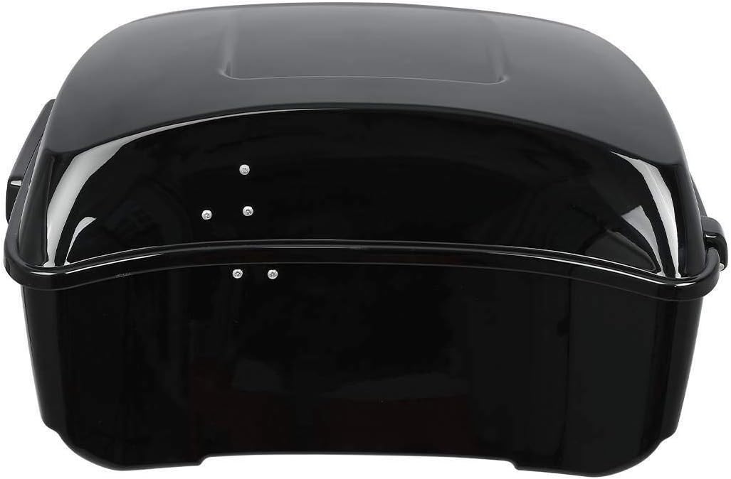 TCMT 13.7" King Motorcycle Trunk Backrest Pad Luggage Rack 2 Up Mounting Rack Base Plate Docking Fit For Harley 2014-2025 Touring CVO Road King Road Glide Street Glide Electra Glide Pack