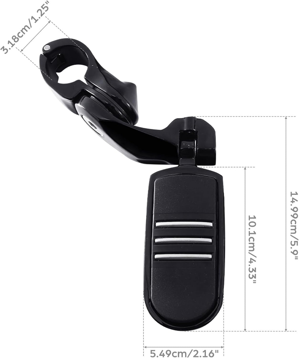 TCMT 32mm 1 1/4" Highway Engine Guard Bar Highway Footpegs Mount Kit Fits For Harley Touring Road King Street Glide Road Glide Electra Glide Softail Sportster Dyna with 1.25" Engine Guards