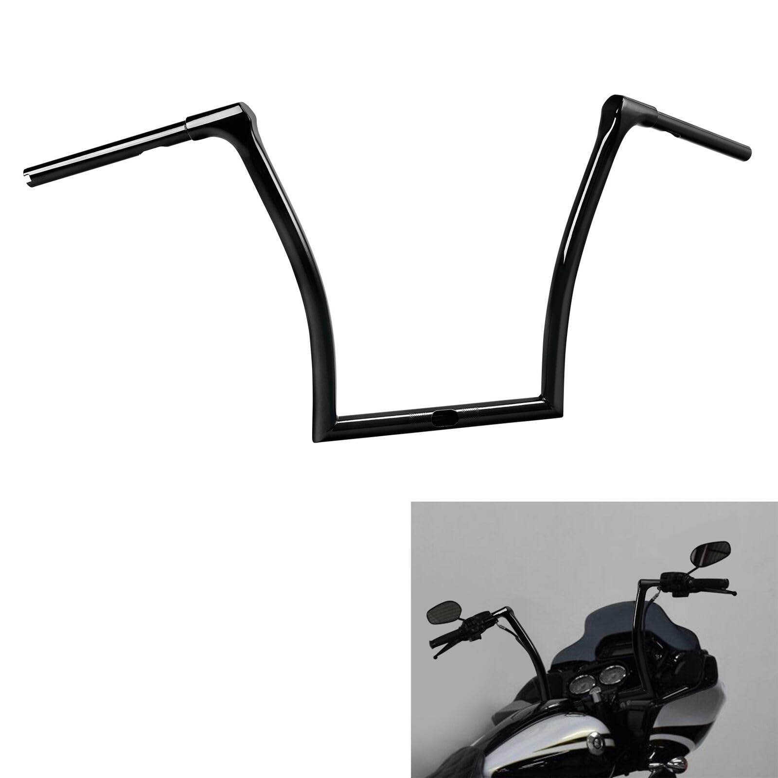 TCMT 14.5'' Rise 1-1/4" Ape Hanger Bar Handlebar Fit For Harley Road Glide Special 2015-2023 Road Glide ST 2022-2023 Ultra 2016-2019 Limited 2020-2023 CVO Road Glide Ultra 2015-2016 Chrome