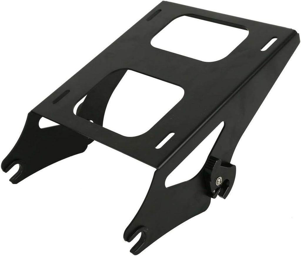 TCMT 13.7" King Motorcycle Trunk Backrest Pad Luggage Rack 2 Up Mounting Rack Base Plate Docking Fit For Harley 2014-2025 Touring CVO Road King Road Glide Street Glide Electra Glide Pack