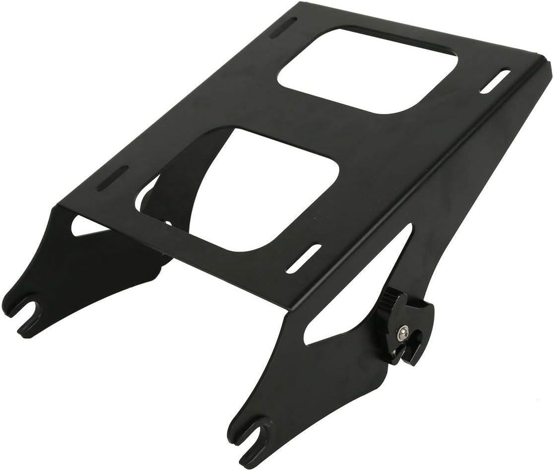 TCMT 13.7" King Motorcycle Trunk Backrest Pad Luggage Rack 2 Up Mounting Rack Base Plate Docking Fit For Harley 2014-2025 Touring CVO Road King Road Glide Street Glide Electra Glide Pack