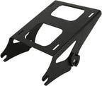 TCMT 13.7" King Motorcycle Trunk Backrest Pad Luggage Rack 2 Up Mounting Rack Fit For Harley 2014-2025 Touring CVO Road King Road Glide Street Glide Electra Glide Pack