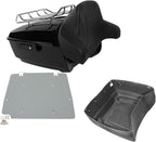 TCMT 13.7" King Motorcycle Trunk Backrest Pad Luggage Rack Base Plate Fit For Harley 2014-2025 Touring CVO Road King Road Glide Street Glide Electra Glide Pack