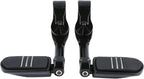 TCMT 1-1/4" 1.25" 32mm Black Long Angled Highway Engine Guard Foot Pegs Kit Fits For Harley Touring Road King Street Glide Road Glide Electra Glide Softail Sportster Dyna with 1.25" Engine Guards