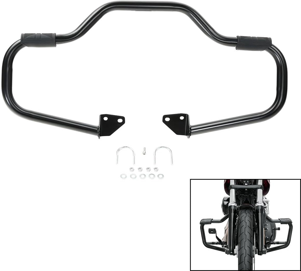 TCMT 1 1/4" Mustache Engine Guard Crash Bars Fits For Harley Dyna FXDB FXDF FXDL FXDWG FXDC Low Rider Street Bob Fat Bob Super Glide 2006-2017 Switchback FLD 2012-2016
