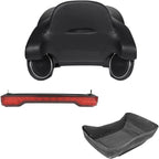 TCMT 13.7" King Motorcycle Trunk Box Wrap-Around Backrest Speakers Taillight Fit For Harley 2014-2025 Touring CVO Road King Road Glide Street Glide Electra Glide Pack