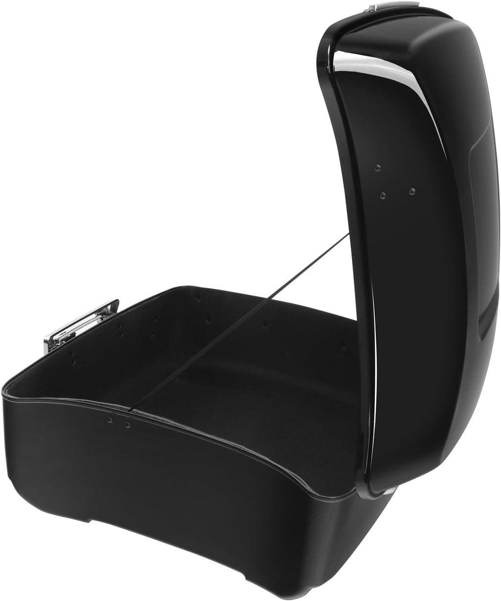 TCMT 13.7" King Motorcycle Trunk Box Fits For Harley Davidson 2014-2025 Touring CVO Road King Road Glide Street Glide Electra Glide Ultra Limited Pack Trunk