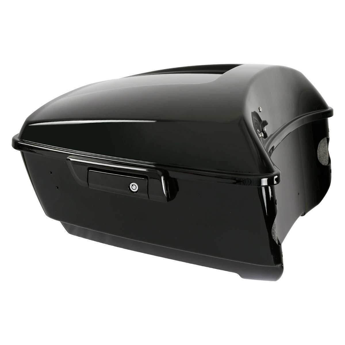 TCMT 13.7" King Motorcycle Trunk Box Black Latches Fits For Harley 2014-2025 Touring CVO Road King Road Glide Street Glide Electra Glide Pack