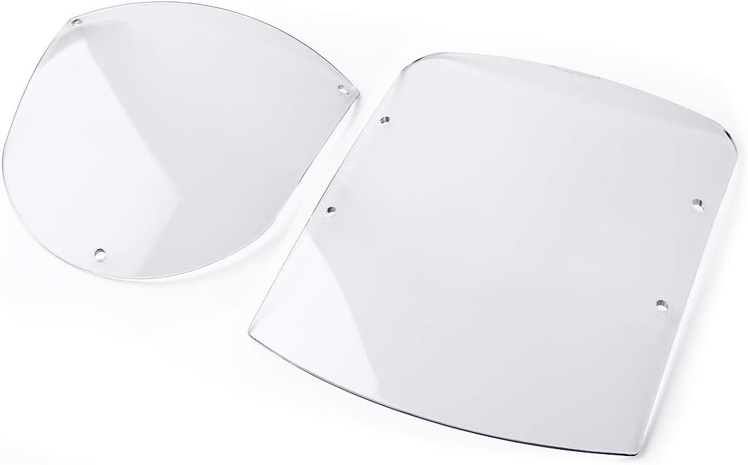 TCMT ABS Windshield Quarter Fairing Kit Fits For Sportster XL 88-16 Dyna 95-05 FXR 86-94 (Clear)