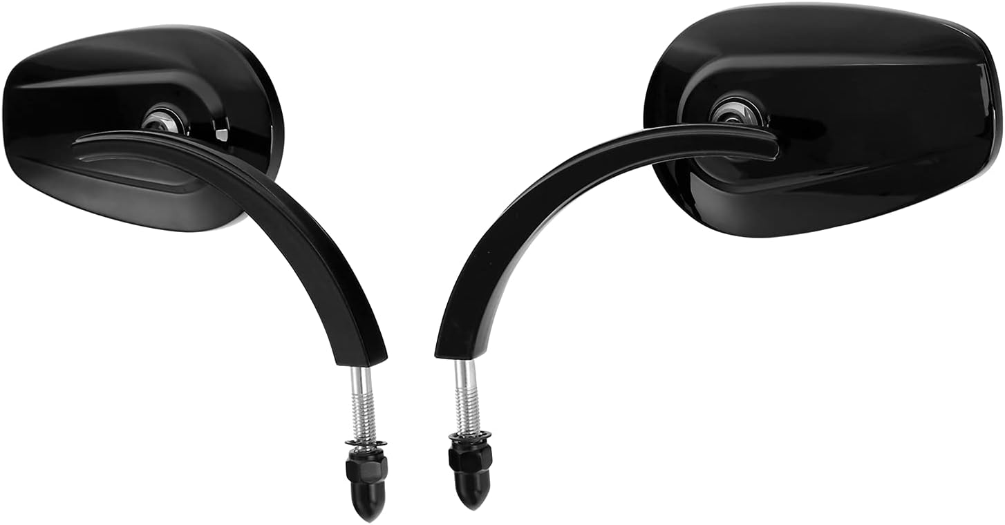 TCMT 8mm Threaded Rearview Side Mirrors Fit For Harley Dyna Switchback Street Bob Fat Bob Low Rider Wide Glide Softail Slim Fat Boy Sportster 1200 48 72 XG500 XG750 Touring Road King Road Street Glide