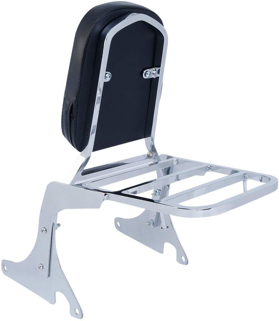 TCMT Backrest Sissy Bar + Luggage Rack Fits For Kawasaki Vulcan VN400 800 95-12