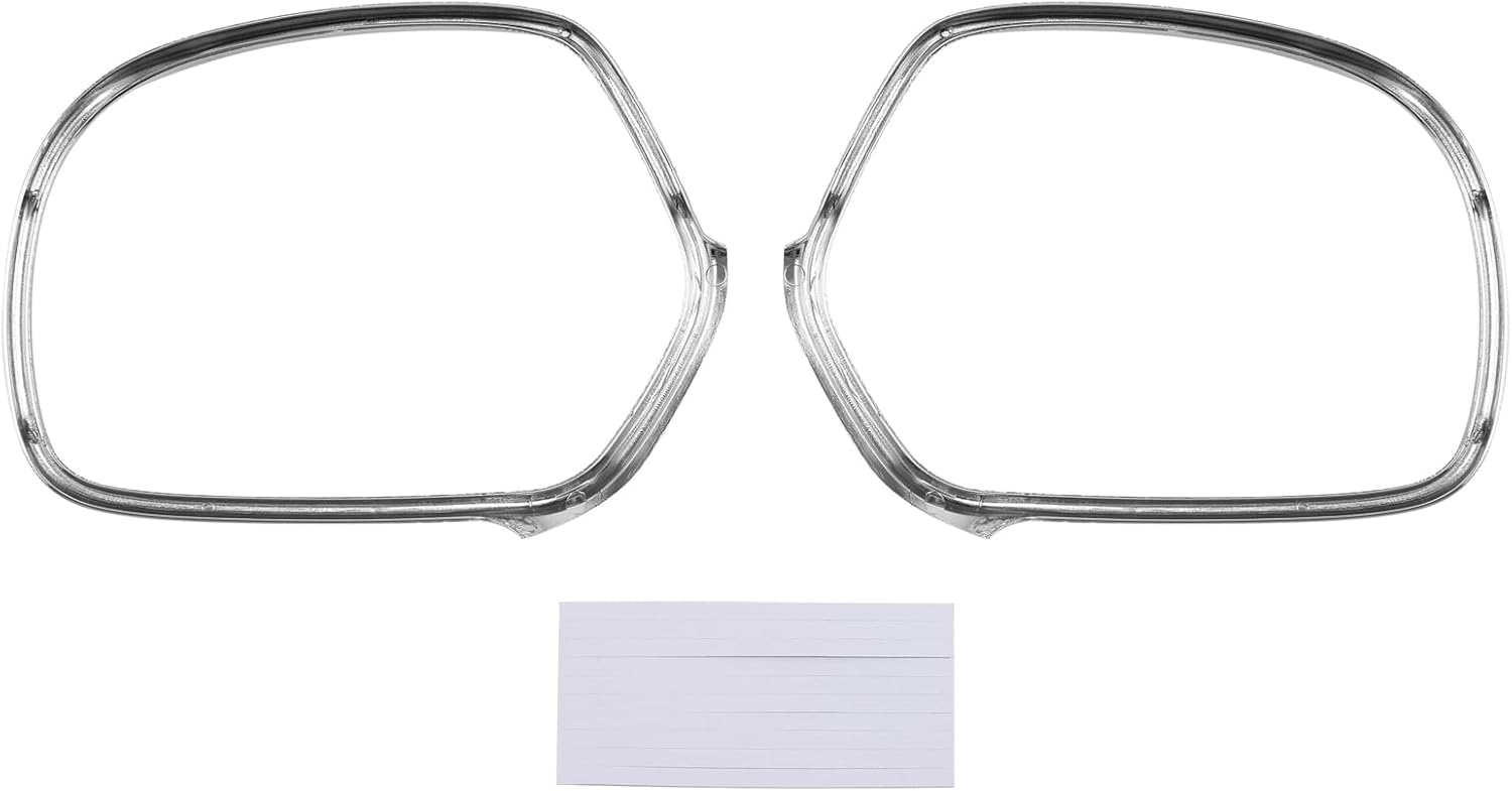 TCMT ABS Chrome Rear View Mirrors Trim Decoration Fit For Honda Goldwing GL1800 2001-2017