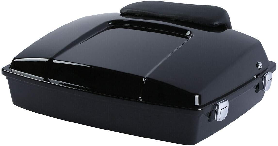 TCMT 5.5" Razor Motorcycle Trunk Backrest Pad Mount Rack Front Docking Hardware Fit for Harley Touring 1997-2008 Touring Road King Electra Glide Road Glide Pack