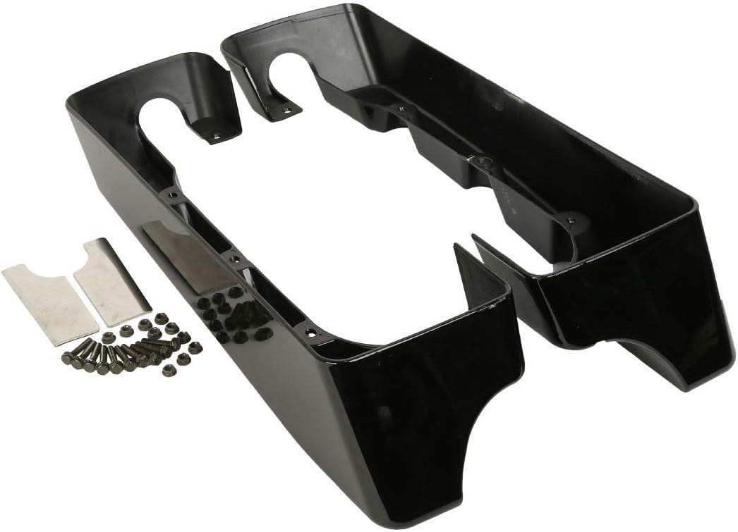 TCMT ABS 4" Hard SaddleBag Extensions Fits For Harley Touring Models CVO Road Glide Road King Street Glide Electra Glide Ultra Classic 1994-2013