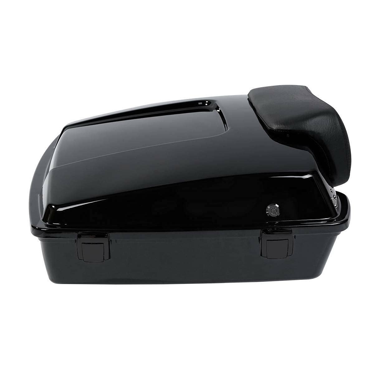 TCMT 5.5" Razor Motorcycle Trunk Backrest Pad Mount Rack Metal Base Plate Fit For Harley Touring 1997-2008 Touring Road King Electra Glide Road Glide Pack