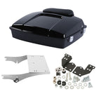 TCMT 5.5" Razor Motorcycle Trunk Backrest Pad Mount Rack Metal Base Plate Fit For Harley Touring 1997-2008 Touring Road King Electra Glide Road Glide Pack