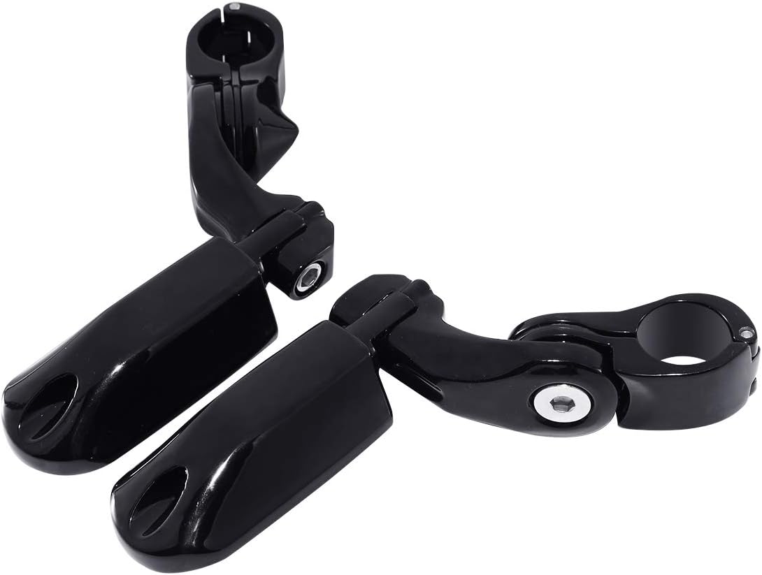 TCMT 32mm 1 1/4" Highway Engine Guard Bar Highway Footpegs Mount Kit Fits For Harley Touring Road King Street Glide Road Glide Electra Glide Softail Sportster Dyna with 1.25" Engine Guards