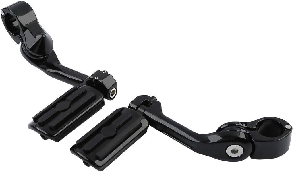 TCMT 1.25" Highway Foot Pegs Footpeg Footrest Fits For Harley Touring Road King Street Glide Road Glide Electra Glide Softail Sportster Dyna with 1.25" Engine Guards