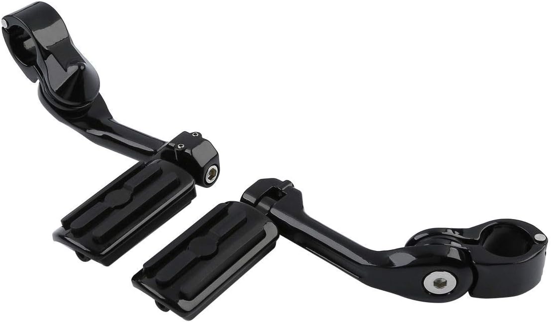 TCMT 1.25" Highway Foot Pegs Footpeg Footrest Fits For Harley Touring Road King Street Glide Road Glide Electra Glide Softail Sportster Dyna with 1.25" Engine Guards