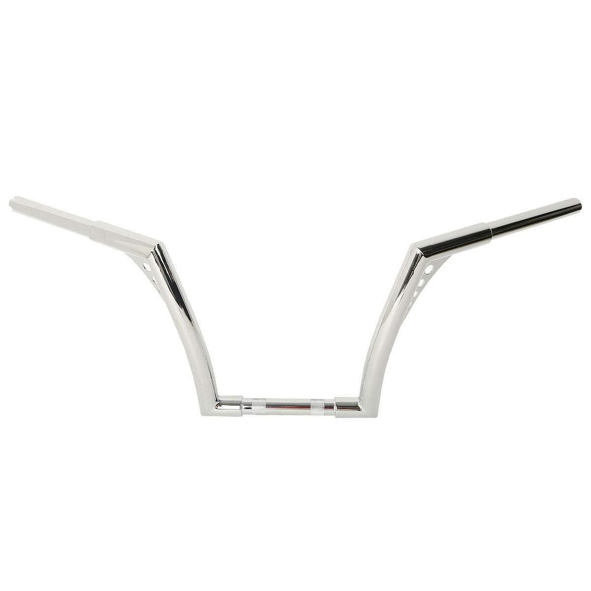 TCMT 16" Fat 1 1/4" Hanger Bar Handlebar Fits for Harley Road King Softail Slim Heritage Fat Boy Deluxe Deuce FLST FXST Sportster XL 883 1200 Dyna Super Glide Wide Glide Low Rider Fat Bob