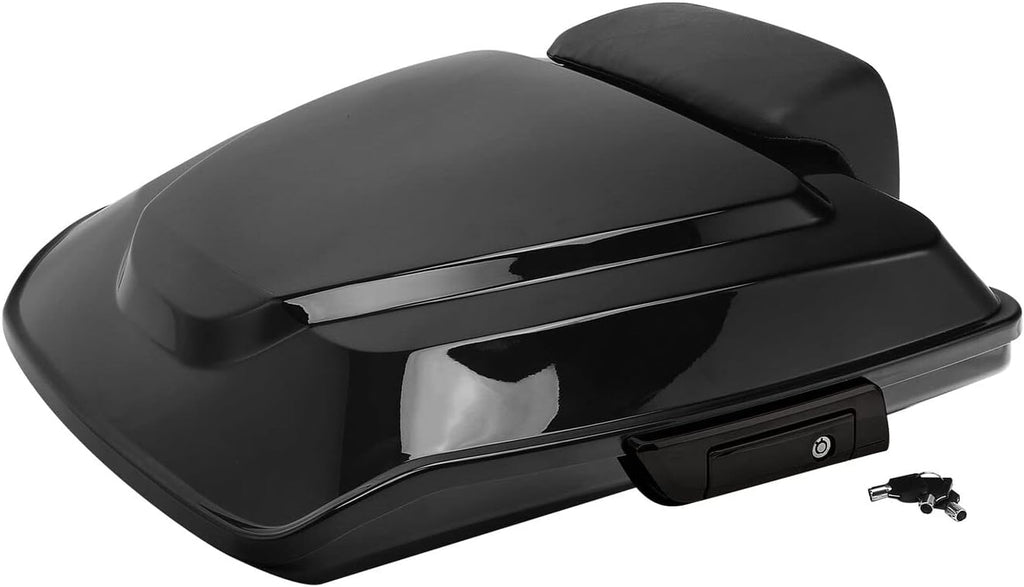 TCMT 5.5" Razor Motorcycle Trunk Box Backrest Pad Mounting Rack Fit For Harley 2014-2025 Touring Road King Street Road Electra Glide Pack