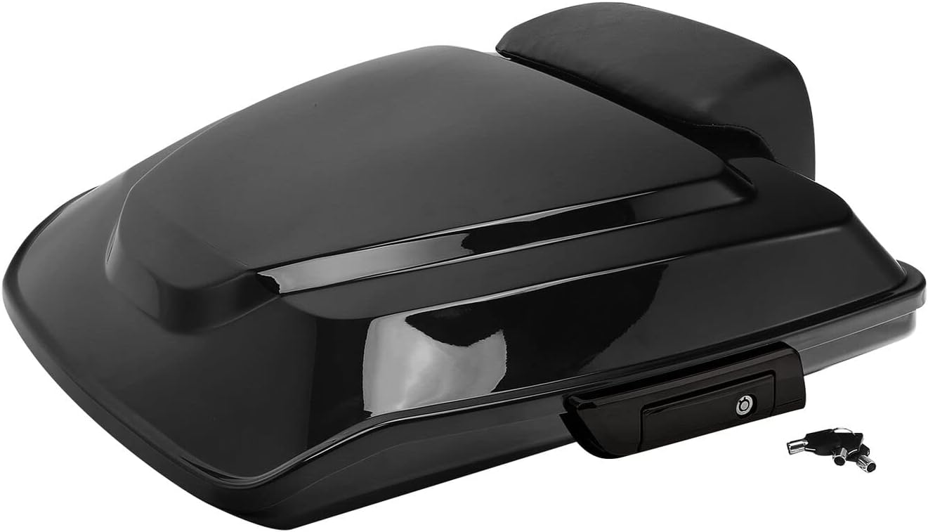 TCMT 5.5" Razor Motorcycle Trunk Box Backrest Pad Mounting Rack Fit For Harley 2014-2025 Touring Road King Street Road Electra Glide Pack