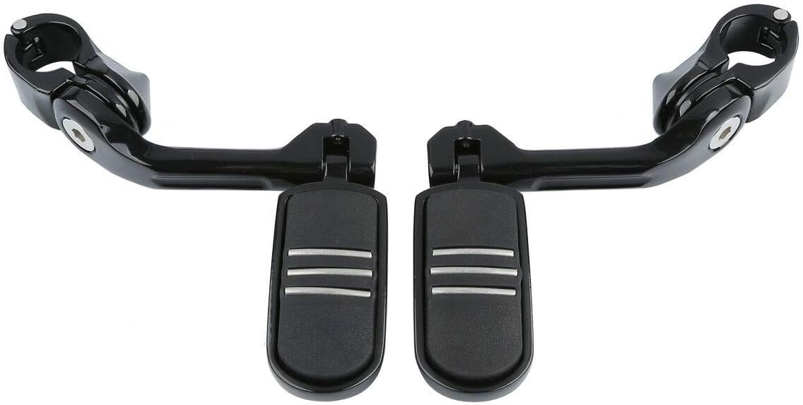 TCMT 32mm 1 1/4" Highway Engine Guard Bar Highway Footpegs Mount Kit Fits For Harley Touring Road King Street Glide Road Glide Electra Glide Softail Sportster Dyna with 1.25" Engine Guards