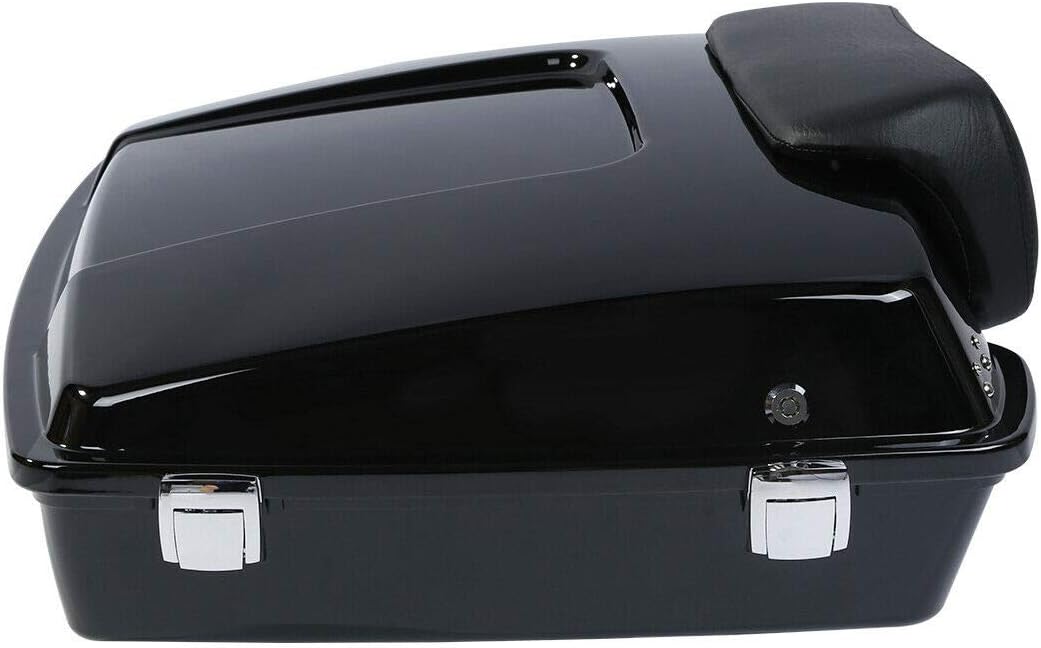 TCMT 5.5" Razor Motorcycle Trunk Box Backrest Pad Two Up Mounting Rack Fit For Harley 2009-2013 Touring Road Glide Street Glide Electra Glide Road King Pack