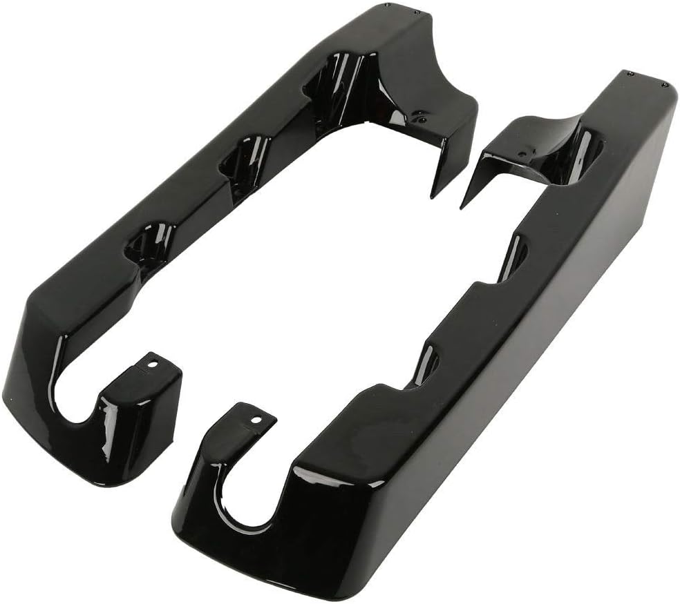 TCMT ABS 4" Hard SaddleBag Extensions Fits For Harley Touring Models CVO Road Glide Road King Street Glide Electra Glide Ultra Classic 1994-2013