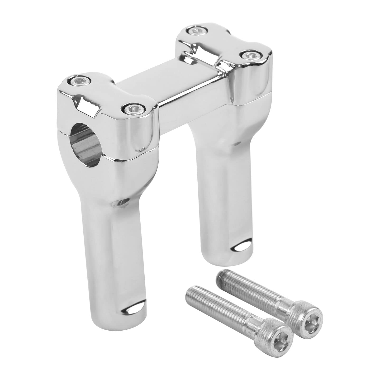 TCMT 4" Tall Handlebar Risers Fit For Harley Dyna Softail Sportster 1" Bars Fit For Yamaha Road Star Suzuki Boulevard Kawasaki Vulcan Honda Shadow 750 Aero Honda VTX 1800N