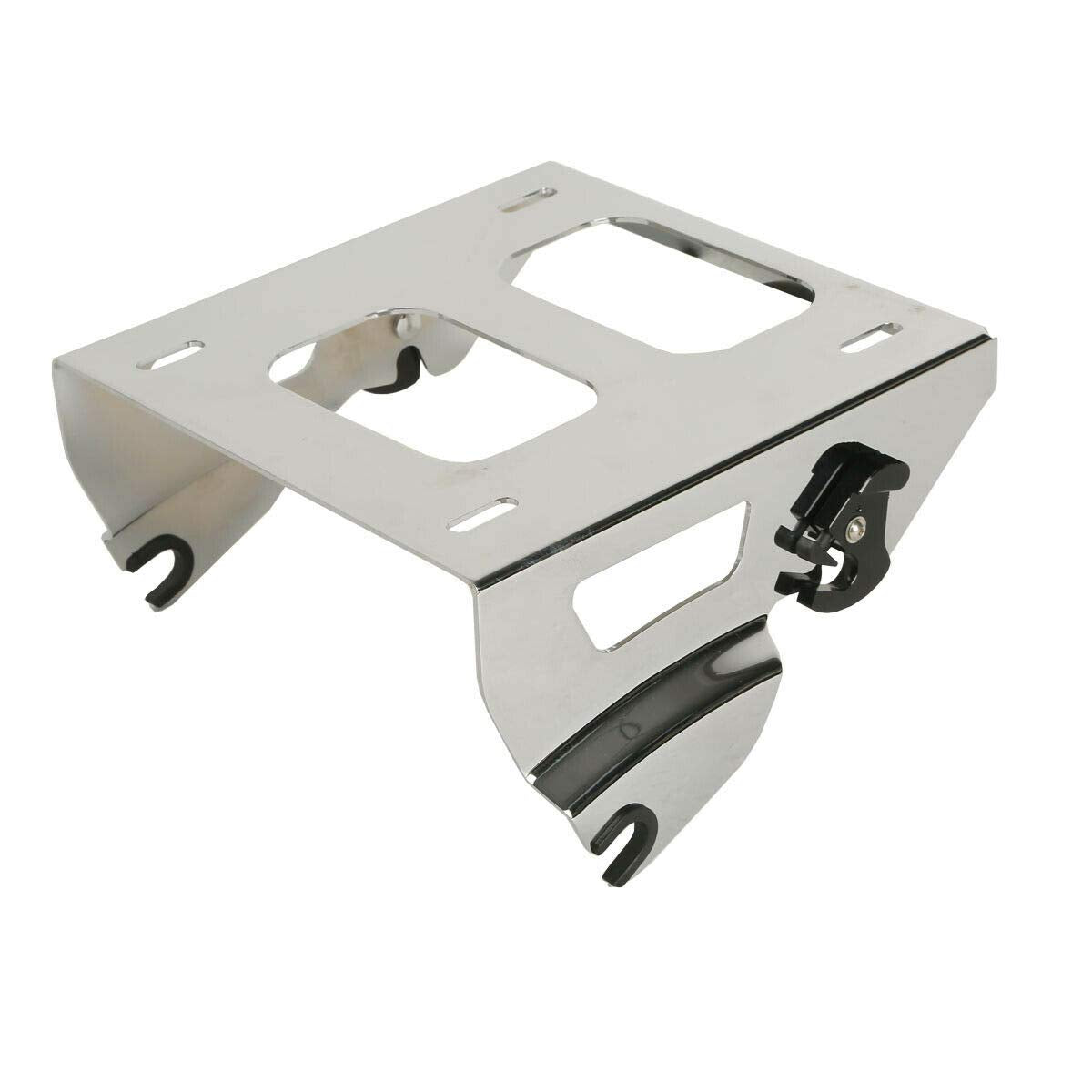TCMT 5.5" Razor Motorcycle Trunk Backrest Pad Two Up Mounting Rack Fit For Harley 2014-2025 Touring CVO Road King Road Glide Street Glide Electra Glide Pack