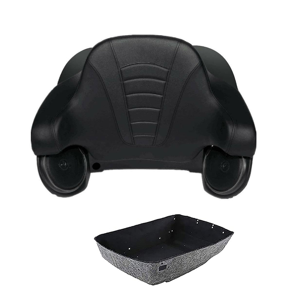 TCMT 13.7" King 2014-2025 Motorcycle Trunk Backrest Pad Top Luggage Rack Mount Rack Fit For Harley Trunk Touring CVO Road King Road Glide Street Glide Electra Glide Ultra Limited Pack