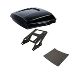 TCMT 5.5" Razor Motorcycle Trunk Box Backrest Two Up Mount Rack Base Plate Fit For Harley Touring 2014-2025 CVO Road King Road Glide Street Glide Electra Glide Pack