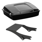 TCMT 5.5" Razor Motorcycle Trunk Backrest Pad Mount Rack Metal Base Plate Fit For Harley Touring 1997-2008 Touring Road King Electra Glide Road Glide Pack