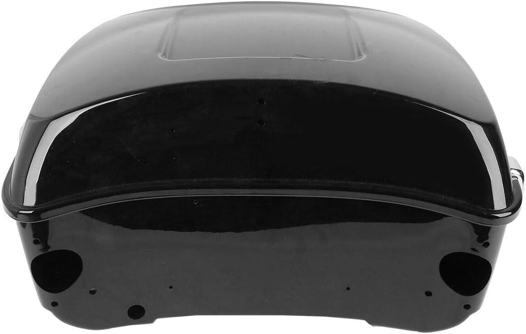 TCMT 13.7" King Motorcycle Trunk Box Backrest Pad Luggage Rack Mount Rack Fit For Harley T2014-2025 Touring CVO Road King Road Glide Street Glide Electra Glide Pack
