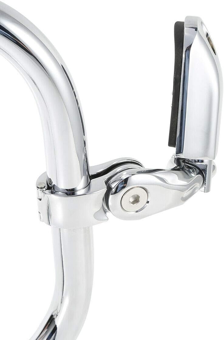 TCMT 32mm 1 1/4" Highway Engine Guard Bar Highway Footpegs Mount Kit Fits For Harley Touring Road King Street Glide Road Glide Electra Glide Softail Sportster Dyna with 1.25" Engine Guards