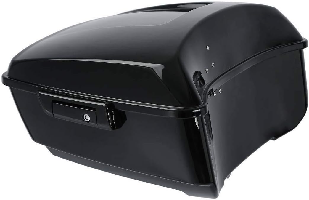 TCMT 13.7" King Motorcycle Trunk Backrest Pad Luggage Rack Base Plate Fit For Harley 2014-2025 Touring CVO Road King Road Glide Street Glide Electra Glide Pack