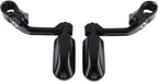 TCMT 1-1/4" 1.25" 32mm Black Long Angled Highway Engine Guard Foot Pegs Kit Fits For Harley Touring Road King Street Glide Road Glide Electra Glide Softail Sportster Dyna with 1.25" Engine Guards