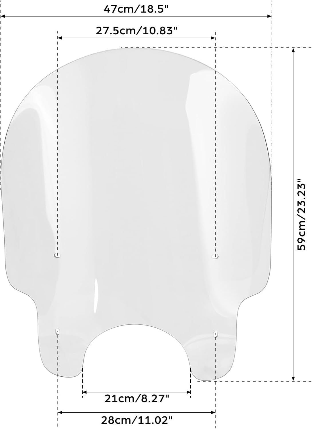 TCMT 39mm Clamps Windscreen Windshield Fits For Harley-Davidson Dyna Low Rider Super Glide Wide Glide Fat Bob Street Bob Sportster Iron 883 XL 883 XL1200 Seventy Two