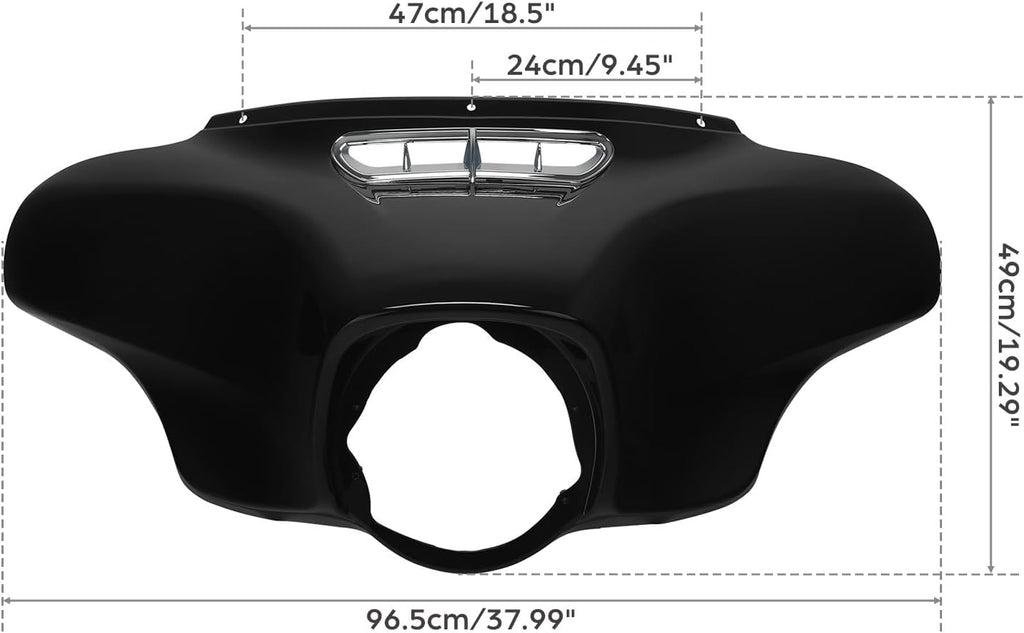 TCMT ABS Batwing Inner Outer Fairing Speakers Cover Fit For Harley Touring 2014-2025 Electra Glide Street Glide Special Ultra Limited Tri Glide